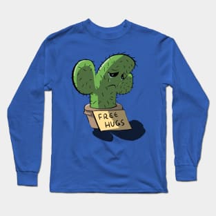 Free Hugs Sad Cactus Long Sleeve T-Shirt